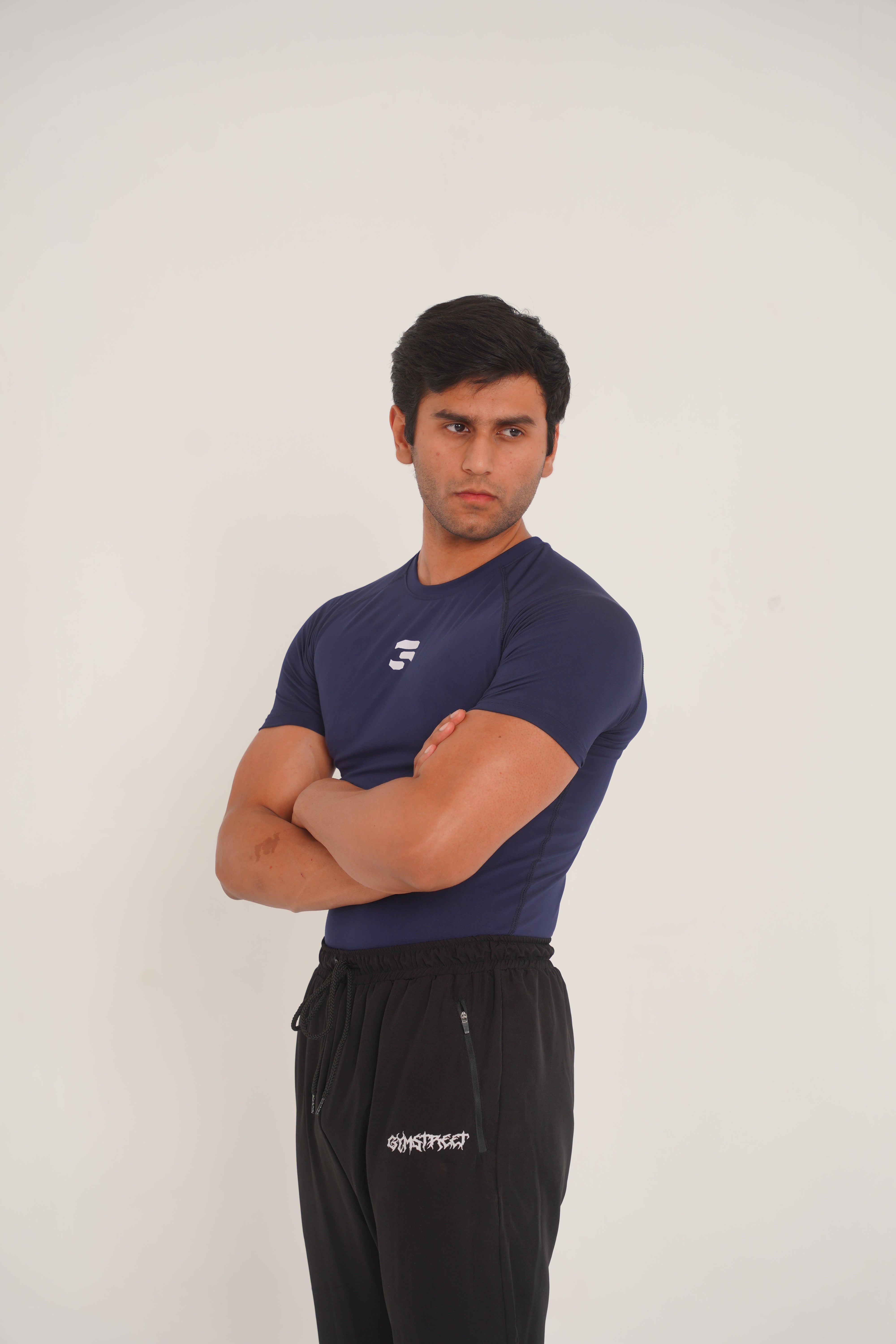 Skin Fit Compression Shirt Men (Blue)